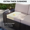 thumbnail image 6 of 6 Pieces Patio Furniture Set, Outdoor Sectional Sets, Beige, 6 of 11