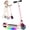 Pink, variant on Sanopy Electric Scooter for Kids Ages 6-8,Max 6 Mph & 5 Miles,Adjustable Height & Speed,Colorful LED Lights,Portable E Scooter,UL2272 Certified