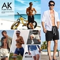 thumbnail image 6 of Mens 5" Cotton Sweat Shorts with 3 Zipper Pockets & Elastic Waist Drawstring for Casual Running Lounge Gym, 6 of 7
