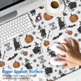 thumbnail image 2 of Long Mouse Pads for Desk,White Halloween Witch Pumpkin Pattern Desk Mats on Top Of Desks, Desk Mouse Pad Extra Large with 3mm Non-Slip Base and Stitched Edge for Gaming,Office,Work,Home 47.3"x23.6", 2 of 6