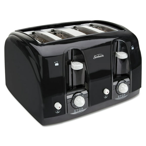 Extra Wide Slot Toaster, 4-Slice, 11 3/4 X 13 3/8 X 8 1/4, Black