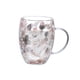 thumbnail image 3 of Taza de vidrio de doble pared BLESIY 300 ml tazas de té resistentes al calor Estilo B Taza de café, 3 of 8