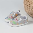 thumbnail image 5 of Owordtank Infant Baby Girls Boys Canvas Shoes Soft Sole Toddler Slip On Newborn Crib Moccasins Casual Sneaker, 5 of 6