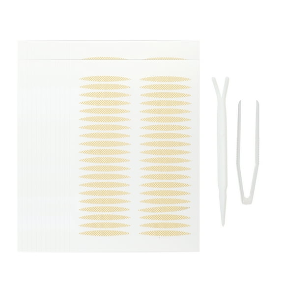 Adhesivos para párpados dobles, 960 piezas de cinta invisible para párpados, cinta para levantar los ojos con un tenedor, pinzas, adecuado para ojos asimétricos de un solo párpado