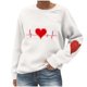 thumbnail image 3 of RKSTN Valentine Gifts Sweatshirts for Women Oversized Crewneck Valentine's Day Heart Graphic Print Hoodless Sweatshirt Womens Casual Plus Size Round Neck Loose Comfy Sweatshirt Fall Spring Clothes, 3 of 6