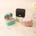 thumbnail image 3 of Casegrace Mini Travel Jewelry Box Proposal Ring Case Women Girls Earrings Holder Organizer PU Leather Portable Ring Box Jewelry Storage Boxes, 3 of 7