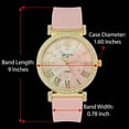 thumbnail image 5 of Stand Out Get Noticed! Big Face Ladies Bejeweled Rubber Iced Out Colorful Watch with Genuine Rhinestone Diamond Accents - Touch of Female Celebrity Glamour - ST10800T Blush Tennis, 5 of 8