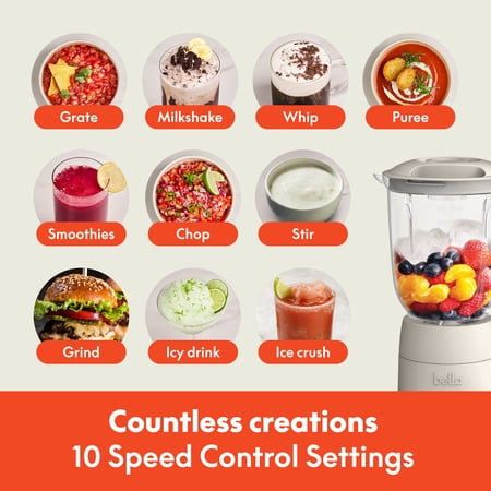bella Flip & Store Blender, Fits-anywhere™ kitchenware, Oatmilk❗MAY HAVE MISSING PIECES/NEEDS CLEANING❗