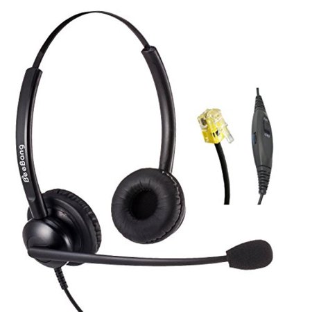 Corded Telephone Headset RJ9 with Noise Cancelling Microphone for Cisco IP Phones