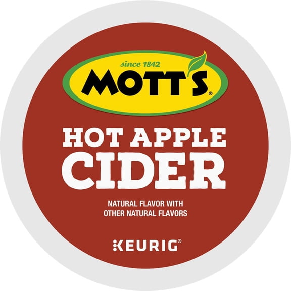 Mott's Hot Apple Cider Roast K-Cup Box - 24 ct. - Delicious Hot Apple Cider for Your Keurig
