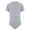 thumbnail image 3 of Raenseen Special Needs Adaptive Clothing for Kids Boys Anti-Strip Romper Short Sleeve Button Crotch Overall Jumpsuit Bodysuit Grey 8, 3 of 7