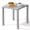 Gray, variant on Crestlive Products 2-Pack 15.7" x 15.7" Outdoor Side Table, All-Weather Aluminum Square Patio End Table, White