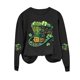 thumbnail image 4 of RKSTN St Patrick's Day Sweatshirt for Women Oversized Crewneck St Paddy's Day Irish Luckys Shamrocks Graphic Print Sweatshirts Top Womens Casual Plus Size Round Neck Loose Long Sleeve T Shirts, 4 of 5