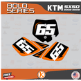 thumbnail image 2 of Kalair GFX Graphics Kit for Ktm 50SX MINI Bold Series, 2 of 5