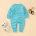 thumbnail image 5 of Boys Girls Easter Bunny Knit Sweater Romper Long Sleeve Jumpsuit Clothes, 5 of 9