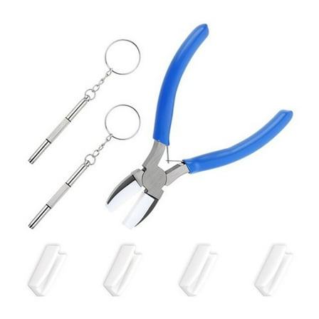 Flat Nylon Jaw Pliers with Spring Loaded Soft Nose Double Nylon Pliers for Jewelry Crafting Wire Straightening Tool