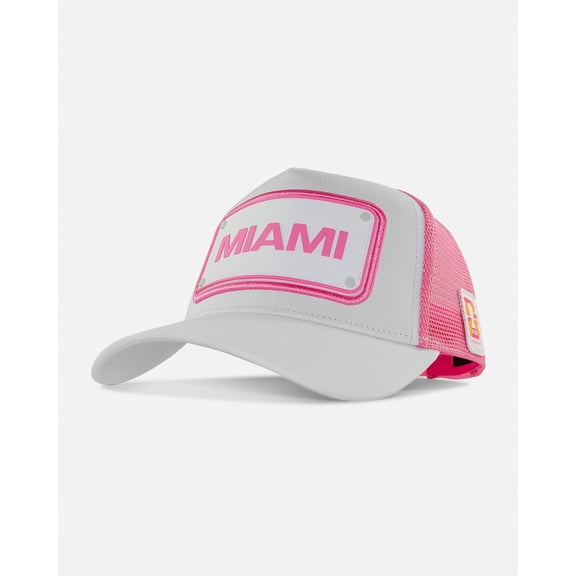 FIFA World Cup 2026 Rubber Host City Patch Trucker Soccer Cap - Miami