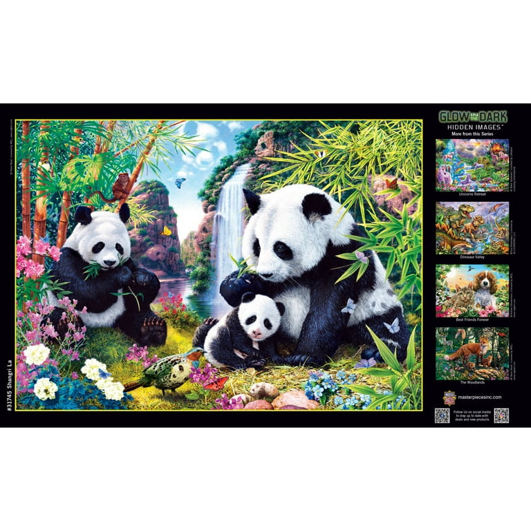 PANDAページ MasterPieces - Hidden Images - Glow in the Dark Shangri La Panda