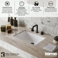 thumbnail image 7 of Karran Usa Kbf464 Tryst 1.2 GPM Widespread Bathroom Faucet - Stainless Steel, 7 of 7