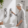 thumbnail image 3 of Shower Handles for Elderly Suction, 2 Pack 12 Inch Shower Grab Bars for Seniors, No Drilling Removable Safety Shower Grip for Bathtubs, Showers, Bathroom, Toilet and Kitchen, 3 of 7