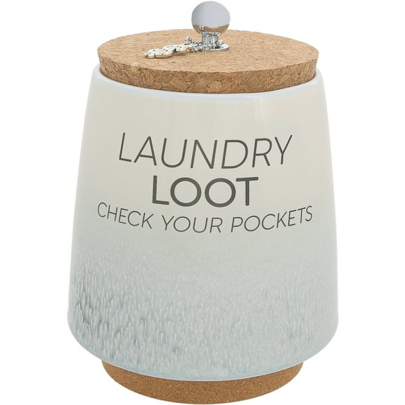 Pavilion Gift Company - Laundry - 6.5" Ceramic Savings Bank