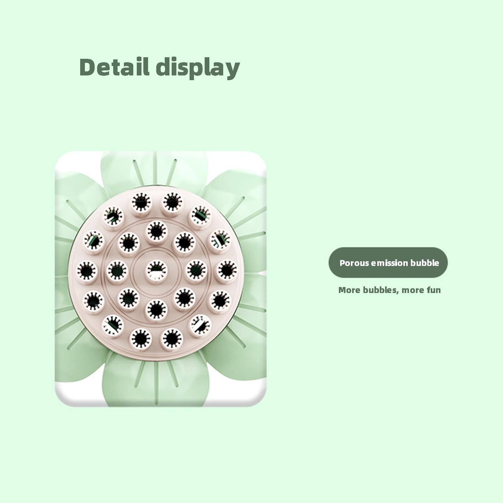 Sunflower Shape 23 Hole Bubble Blower with 50ml Bubble Solution for Outdoor Interactive Play, Summer Water Activities, Backyard Fun and Festive Events with Easy Operation and Colorful Bubbles