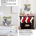 thumbnail image 5 of Coolnut Welcome Sign with Wreath for Front Door, Rustic Round Hanging Welcome Sign, Wall Housewarming Gift for Home 11.8in, Japanese Wave Home Decor, 5 of 7