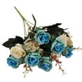 thumbnail image 1 of 12 Small Roses (Light Blue 1Pc) Bu2 Cloth (1X Artificial Flower), 1 of 8