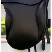 Premium Black Leather English Saddle – Deep Seat, Comfort Fit Design, Durable Craftsmanship for Training & Riding