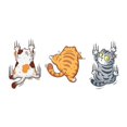 thumbnail image 1 of Scratch Cats Vinyl Car Sticker, Three Cats Scratch Cover Funny Bumper Decal, 1 of 5