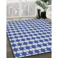 thumbnail image 2 of Ahgly Company Indoor Square Patterned Pastel Light Blue Novelty Area Rugs, 5' Square, 2 of 6
