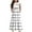 White, variant on Fesfesfes Girl's Short Sleeve Striped Print Loose Casual Long Maxi Dress with Pockets 4-12 Years