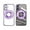 Lightpurple, variant on ELEHOLD Plating Case for iPhone 16,Transparent Clear Back Magnetic Compatible with Mag Safe Charging Foldable Kickstand Shockproof Anti-Yellowing Case for iPhone 16,Lightpurple