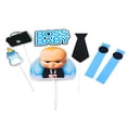 thumbnail image 1 of ER 2 uds dibujos animados jefe adorno para tarta de feliz cumpleaños lindo bebé niño Cupcake Toppers Baby Shower niños cumpleaños adornos para tarta de fiesta ER, 1 of 5