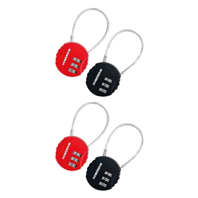 Decodeary 2 Pcs Cadenas Numérique Portable Haute Sécurité pour Tout Moment Grand 2Ensemble