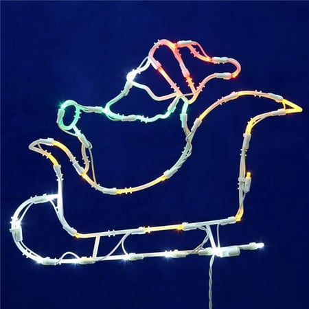LED Santa Sleigh Window Lighted Decor with Clear Lights  18 x 13 in. price history on PriceWatchPro