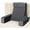 Gray/Black, variant on 21" Reading Pillow for Sitting in Bed – 60° Ergonomic Wedge Back Pillow, XL Side Pockets, Support Chair for TV, Gaming, Working, Nursing, Recovery in Bed, Floor, Dorm, Great Gift Idea