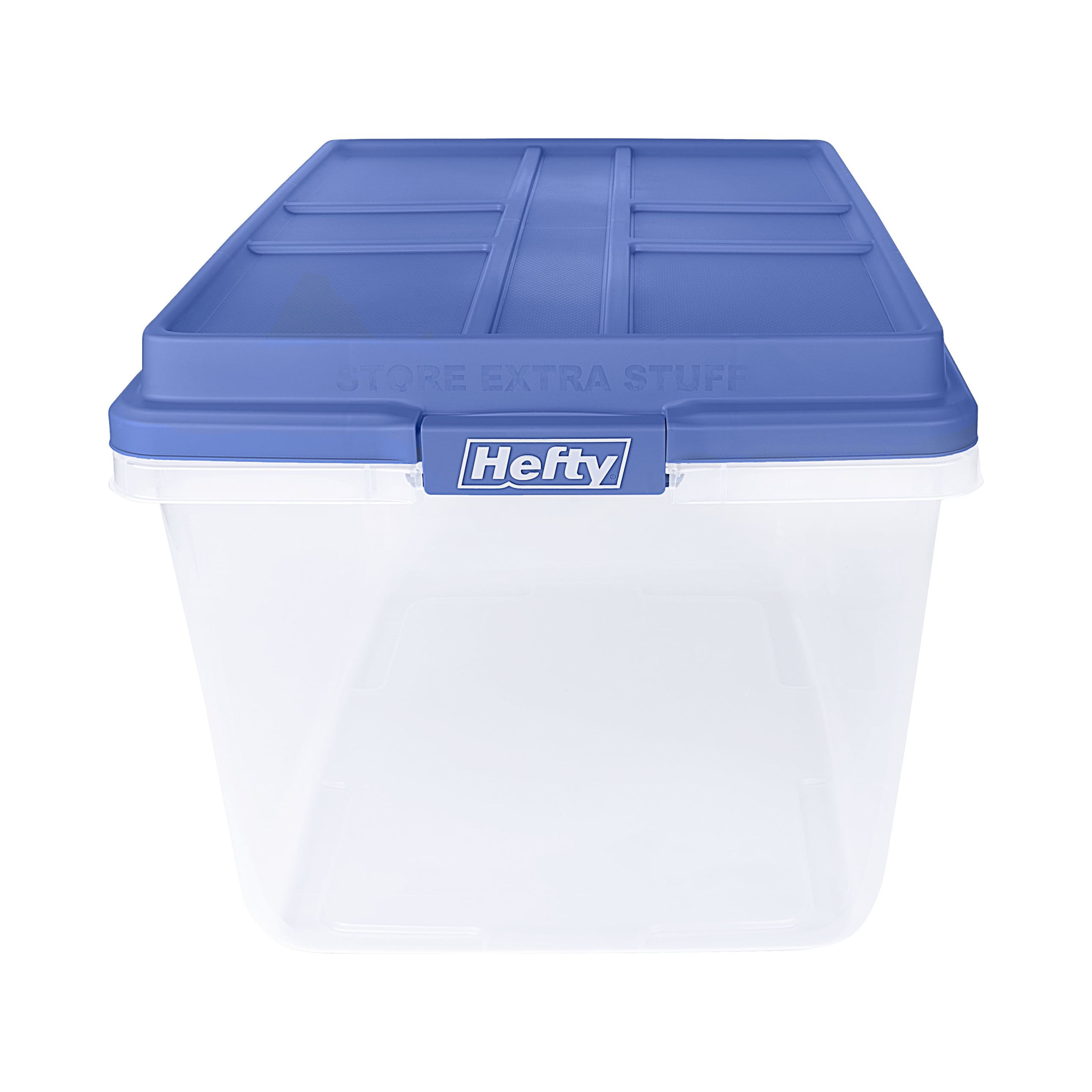 Hefty 72 Quart Clear Storage Bin with Latch Lid photo 5