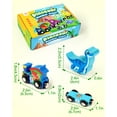 thumbnail image 5 of Wooden Train Set with Dinosaurs Toys - Vanmor Toys for Toddlers,Educational Toddler Matching and Magnetic Number Train Learning Toys for Kids Ages 3-5. Montessori Gift for Boys and Girls，11PCS, 5 of 7