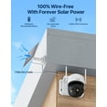 thumbnail image 3 of 4MP Solar Security Camera with 32GB Card, ZOSI 2.5K 360° View Wireless Outdoor Camera,PIR Detection, Rechargeable Battery Powered Home Surveillance Camera, 2-Way Audio, Color Night Vision, Waterproof, 3 of 13