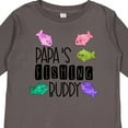 thumbnail image 4 of Inktastic Papa's Fishing Buddy with Colorful Fish Boys or Girls Long Sleeve Toddler T-Shirt, 4 of 5