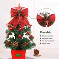 thumbnail image 4 of 4 lazos rojos de Navidad, coronas de lentejuelas, lazos, adornos para árboles de Navidad con purpurina, adornos decorativos de Navidad para el festival de bodas en casa, Pa de Navidad Feliz Sencillez, 4 of 4