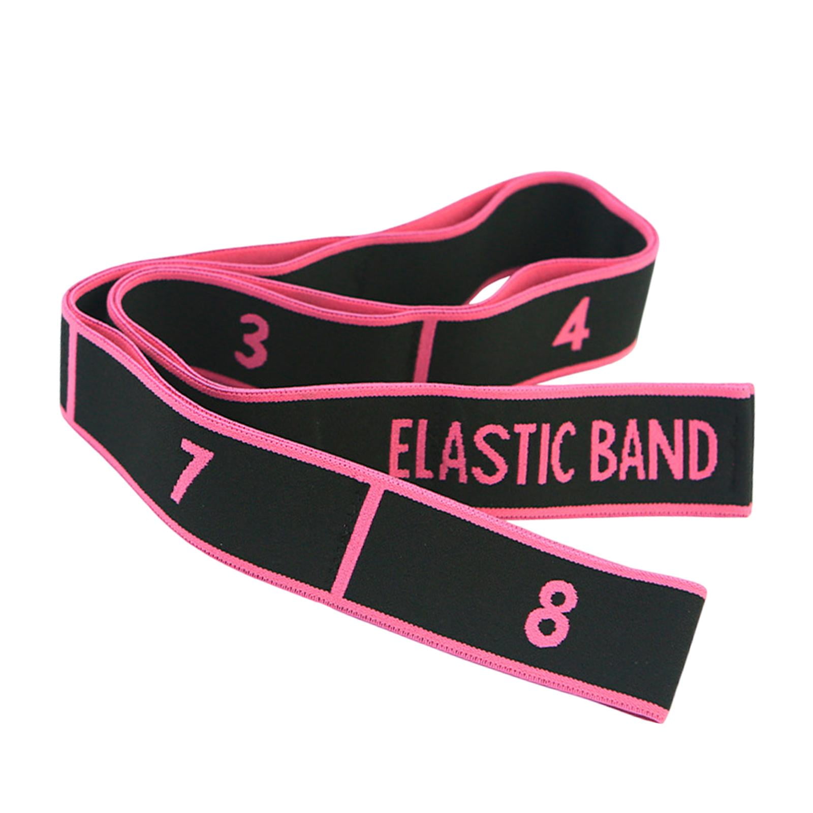 Lot De 2 Bandes élastiques Musculation – 8 Niveaux De Résistance, 4 Cm, Polyester/latex – Yoga, Pilates, Fitness