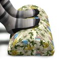 thumbnail image 3 of Floral Foot Rest, Flowers on a Cream Tone Background, Non-Slip Backing Adjustable Ergonomic Memory Foam Leg Support for Office, Cream Multicolor, by Ambesonne, 3 of 5