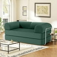 thumbnail image 2 of Modern 3-Person Convertible Sleeper Sofa Bed, 4-in-1 loveseat Sleeper, Comfy Removable Floor Couch for Living Room with Detachable and Washable Fabric, 2 of 9