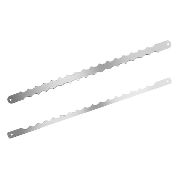 Clispeed 2Pcs Stainless Steel Bread Bow Blades Replacement for Manual Bread Slicer