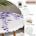 thumbnail image 5 of Purple Eucalyptus Leaves Round Fitted Tablecloth with Elastic Edge, Waterproof Table Cloth Table Cover for 45"-54" Tables, Spring Rustic Botanical Tablecloths for Dining Picnic Indoor Outdoor, 5 of 9