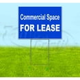 thumbnail image 1 of Commercial Space For Lease (18" x 24") Yard Sign, Includes Metal Step Stake, 1 of 6