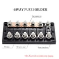 thumbnail image 4 of Acaige 32V 6 Way Circuit Automotive Boat Fuse Holder Compatible With Mega Anm Fuse, 4 of 5