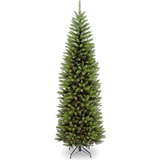 Árbol de Navidad Abeto Kingswood Delgado 7 pies Artificial con 892 puntas y Soporte National Tree Company KW7-500-70
